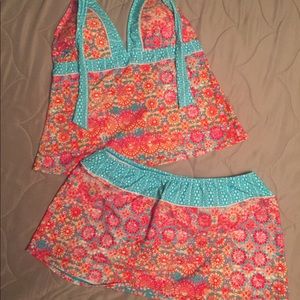 Ladies Venus Tankini Swimsuit with Skirted Bottom